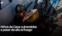 Niños de Gaza vulnerables a pesar de alto el fuego