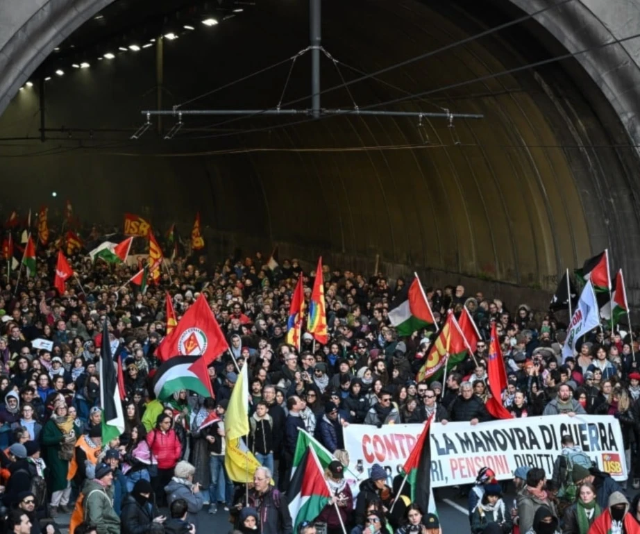 Huelgas en Italia paralizan transporte en rechazo al rumbo de Meloni