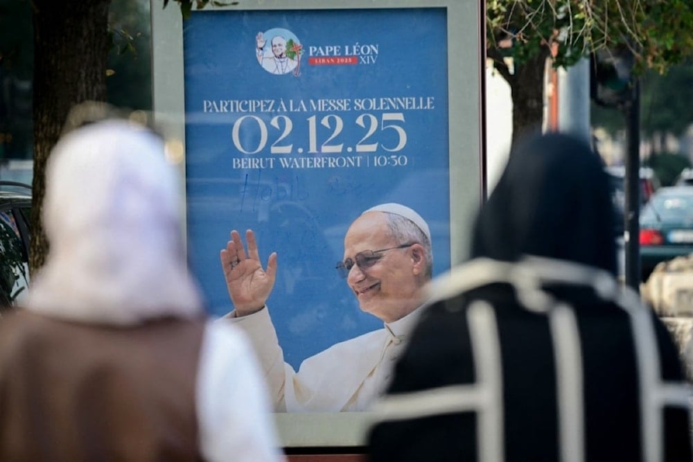 Beirut está lista para recibir mañana domingo al papa León XIV. (Foto: AFP)