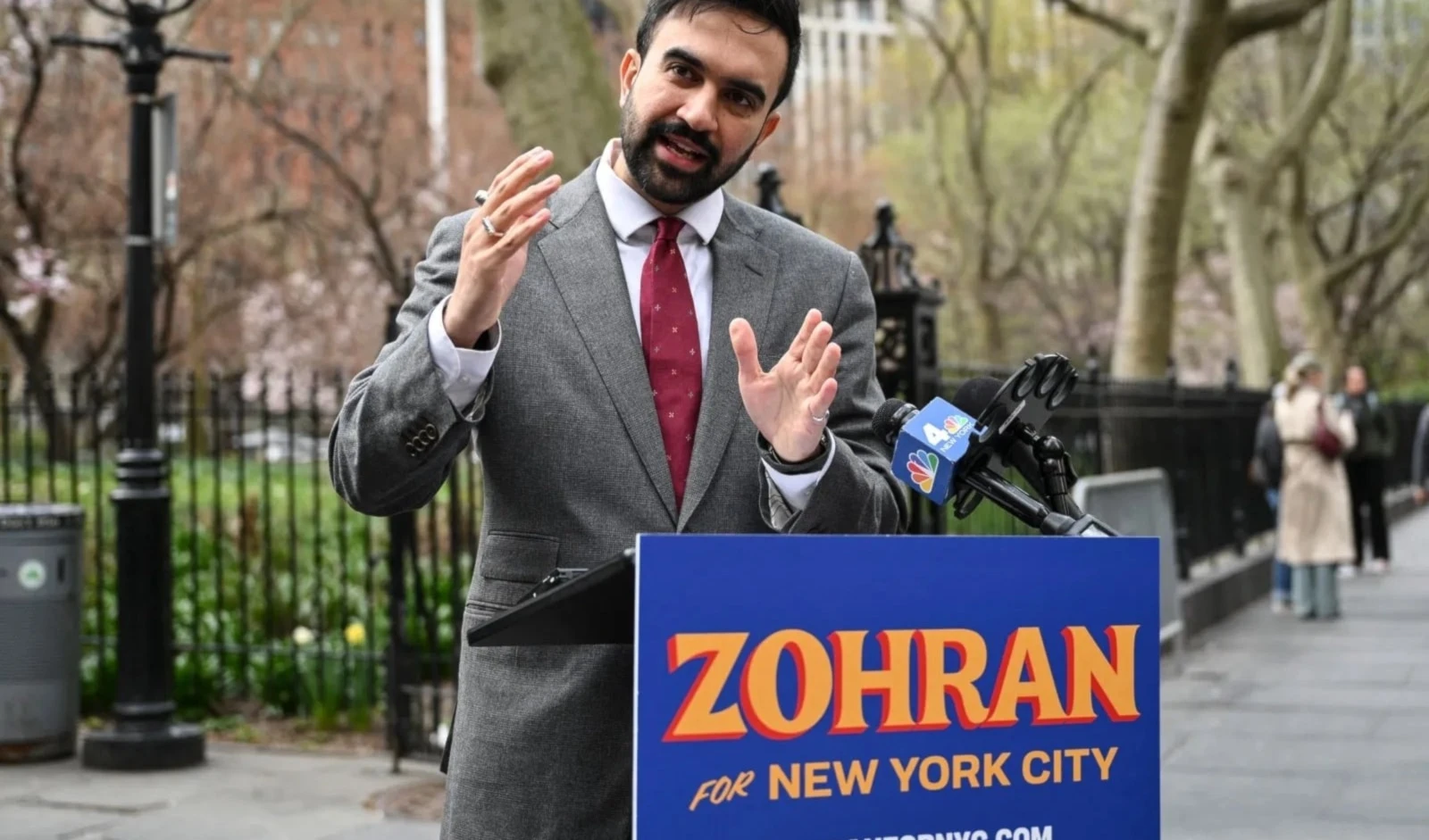 El candidato socialista para la alcaldía de Nueva York, Zahran Mamdani.