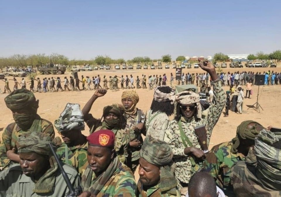 Efectivos de la Fuerza Conjunta de Movimientos Armados en Darfur.
