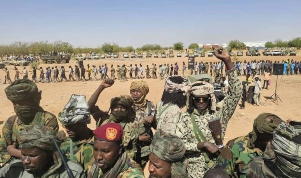 Efectivos de la Fuerza Conjunta de Movimientos Armados en Darfur.