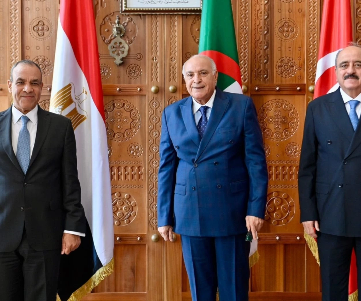 Ministros de Asuntos Exteriores de Egipto, Argelia y Túnez