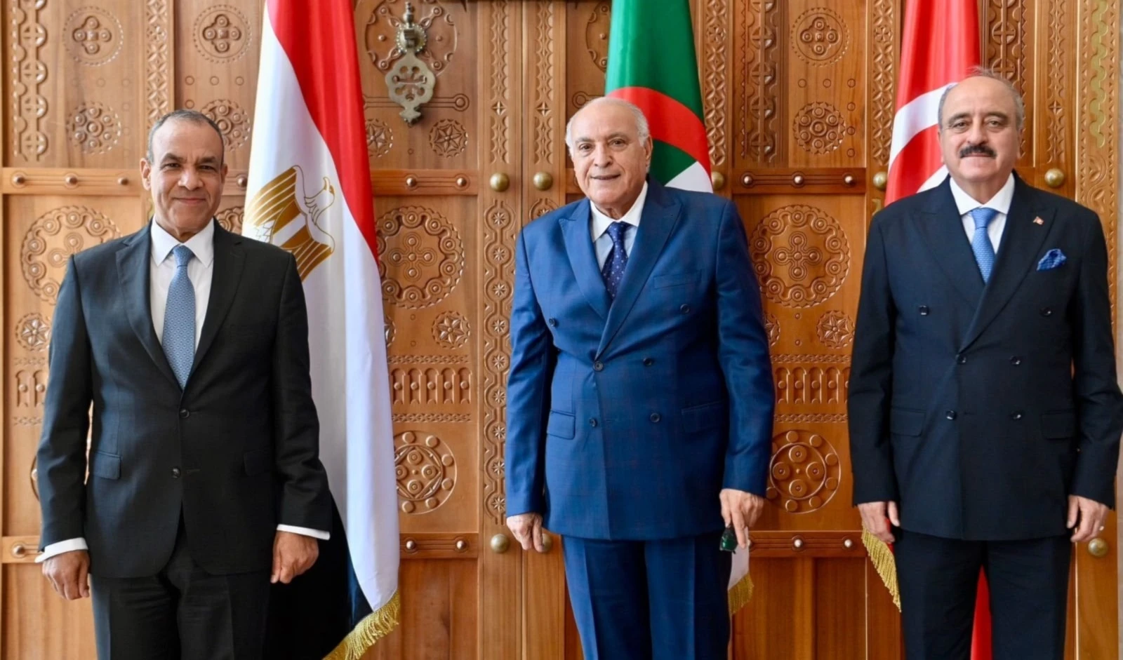 Ministros de Asuntos Exteriores de Egipto, Argelia y Túnez
