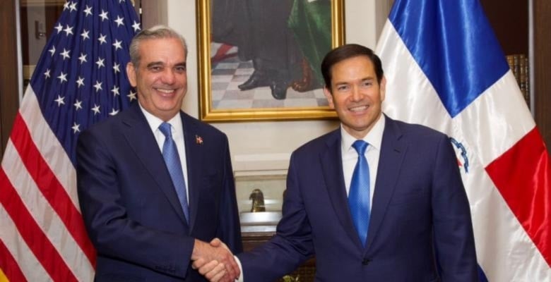 Presidente de República Dominicana junto a secretario de Estado de EE. UU. (Foto: Presidencia Dominicana)