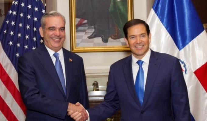 Presidente de República Dominicana junto a secretario de Estado de EE. UU. (Foto: Presidencia Dominicana)