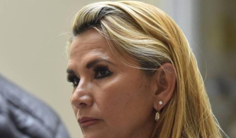 La golpista Jeanine Áñez.