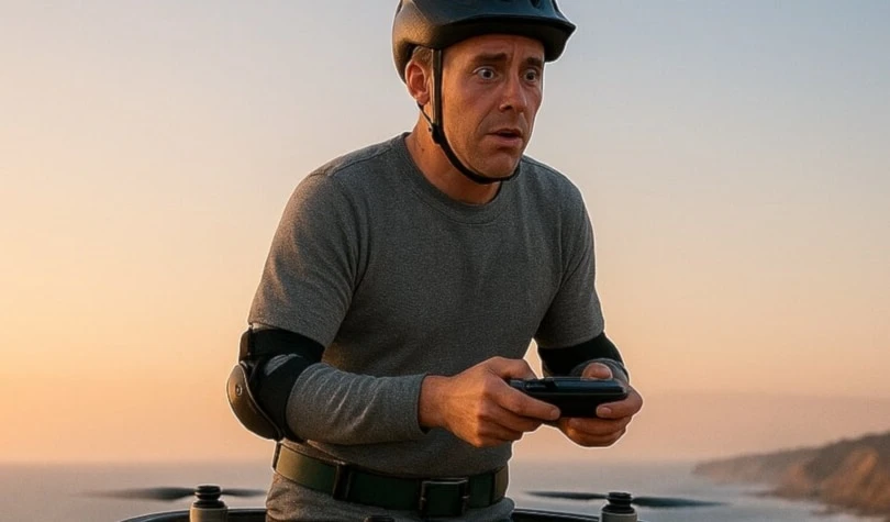 Drones montados en la cintura: experimento de movilidad personal