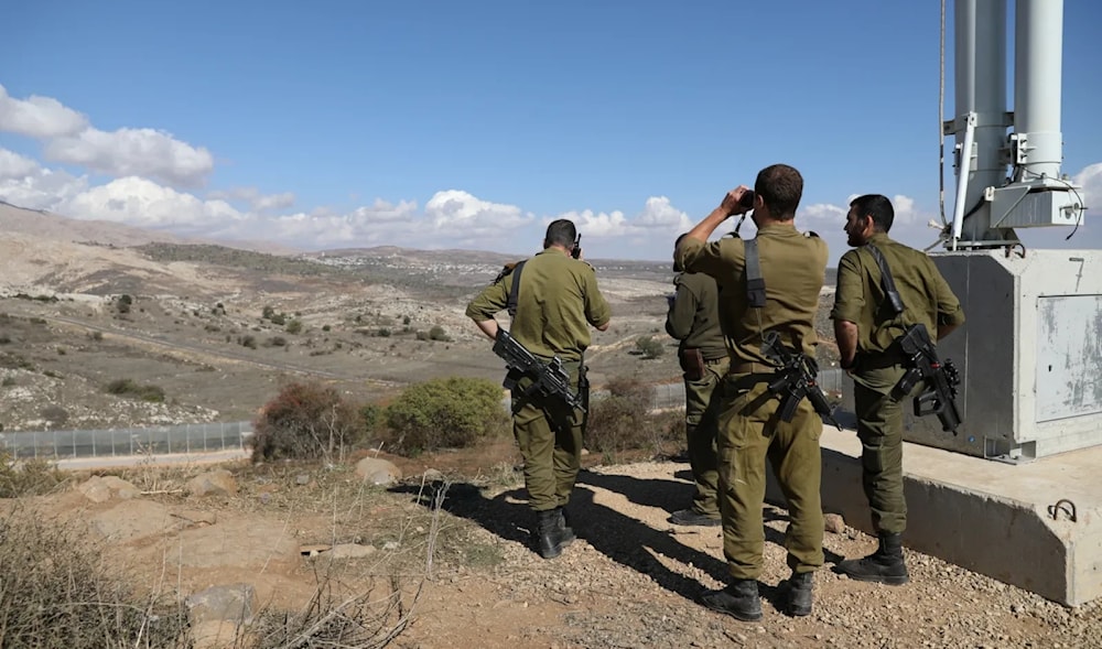 Soldados israelíes en la zona del Golán sirio ocupado. 