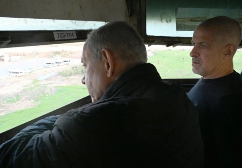 El primer ministro israelí, Benjamín Netanyahu, y el jefe del Shin Bet, Ronen Bar.