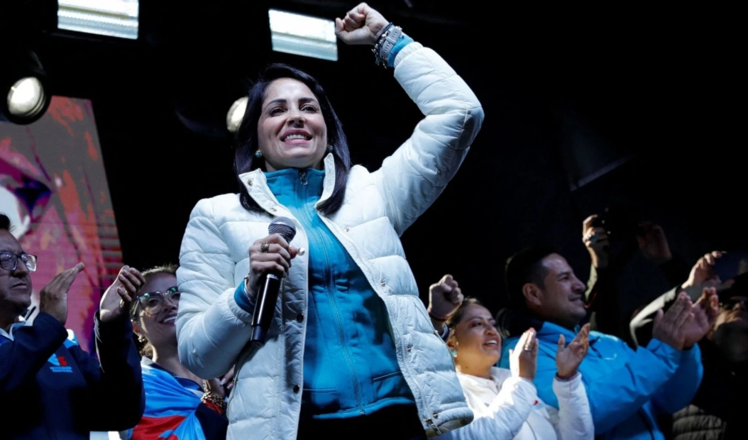 La candidata presidencial del movimiento Revolución Ciudadana, Luisa González. La candidata presidencial del movimiento Revolución Ciudadana, Luisa González.