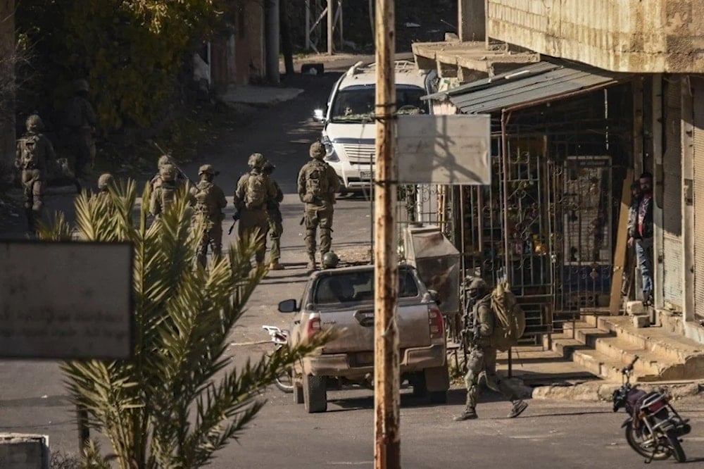 Soldados israelíes en la zona de amortiguación al sur de Siria.