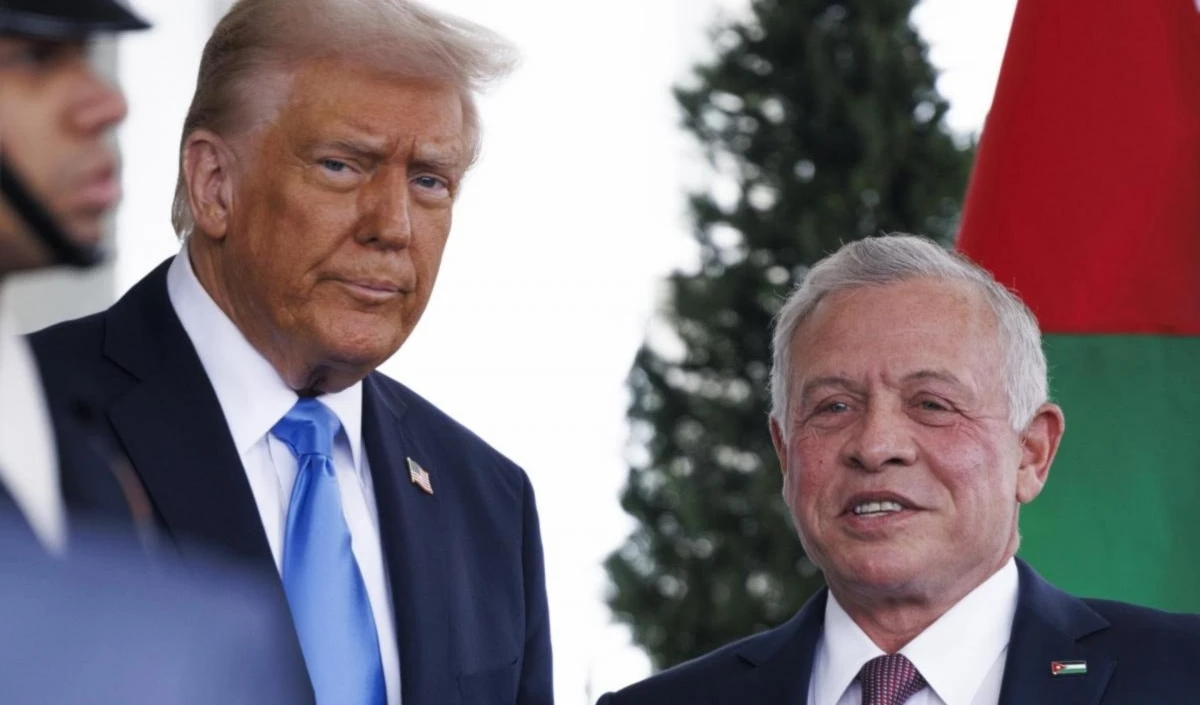 El presidente de Estados Unidos, Donald Trump, y el rey de Jordania, Abdalá II, en la Casa Blanca.