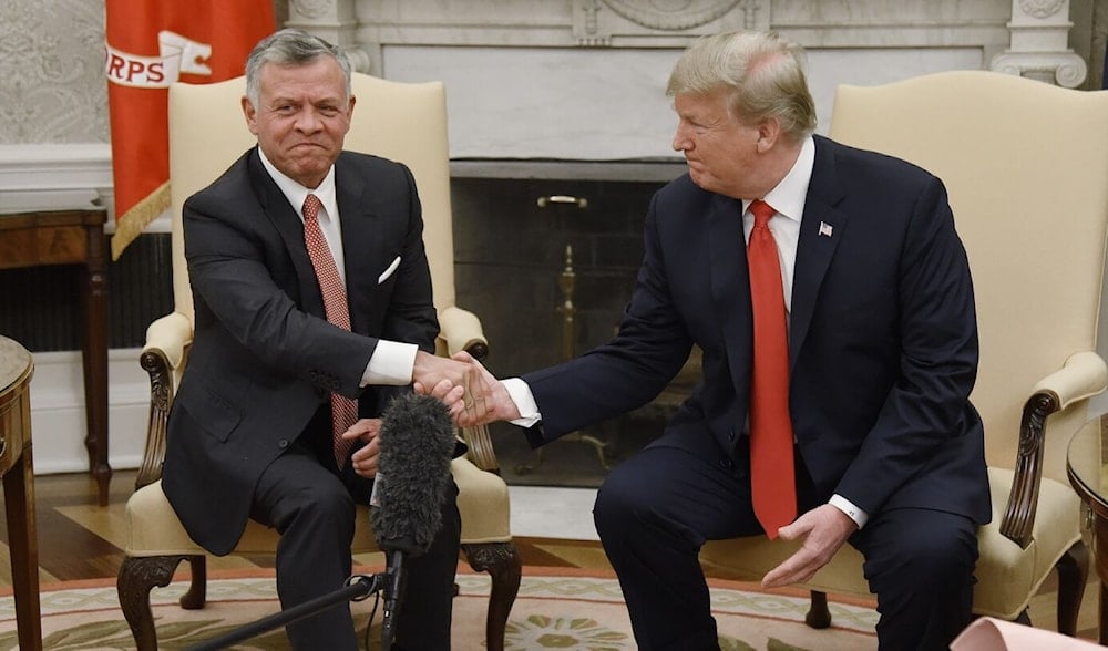 Donald Trump y el Rey de Jordania durante un encuentro anterior. 