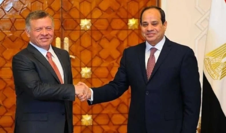 El presidente egipcio, Abdel Fattah el-Sisi, y el rey Abdullah II de Jordania durante un encuentro anterior.