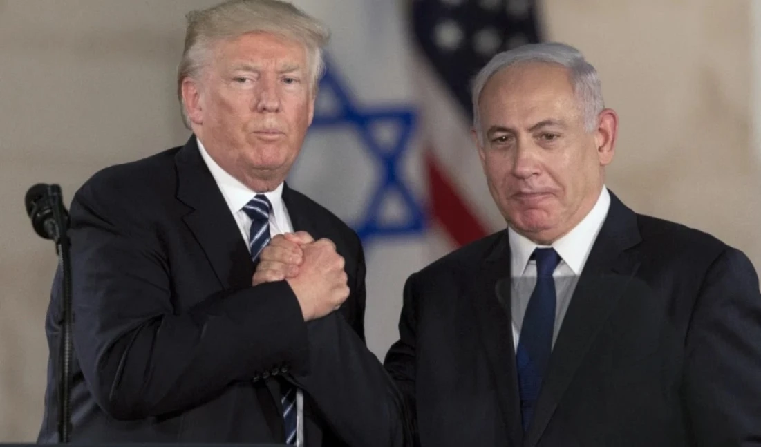 El presidente de Estados Unidos, Donald Trump, y el primer ministro israelí, Benjamón Netanyahu.