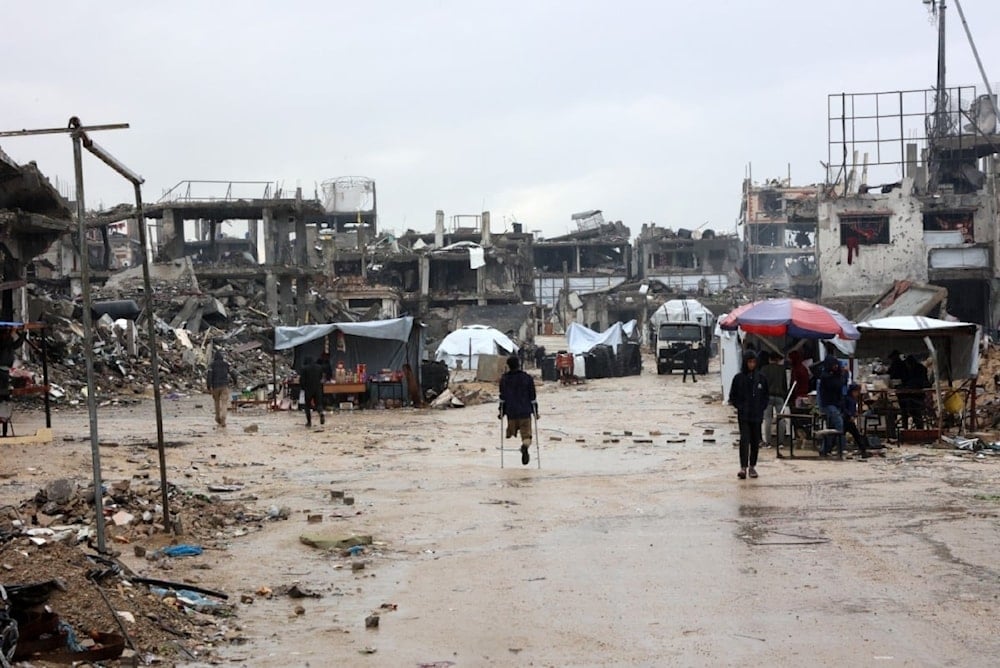 Palestinos en Beit Hanoun, al norte de Gaza.