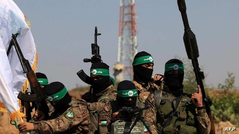 Miembros del movimiento de resistencia palestino Hamas.