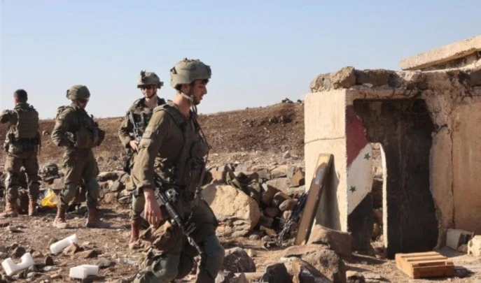 Tropas israelíes en la gobernación de Quneitra.