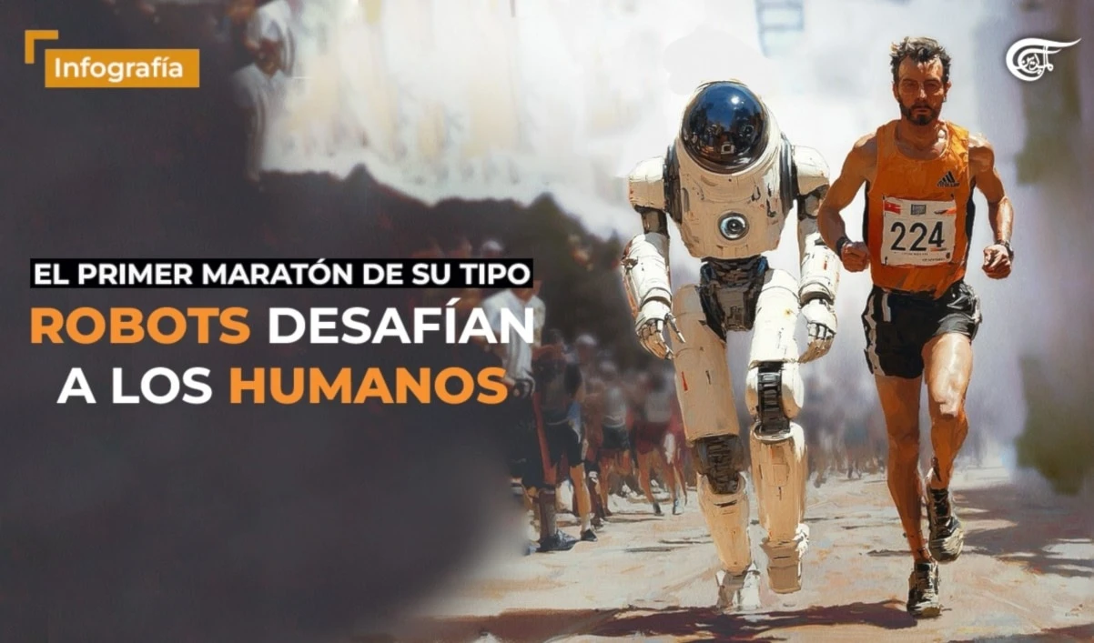 El primer maratón de su tipo: robots desafían a los humanos