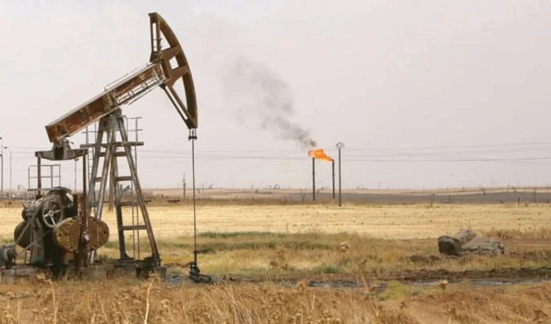 Bombas de petróleo en el yacimiento de Rmeilan, en la provincia de Hasakeh, Siria.