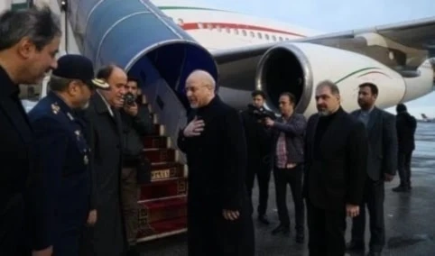 El presidente del Consejo de la Shura (Parlamento) de Irán, Mohammad Baqer Qalibaf, sale rumbo a Beirut. El presidente del Consejo de la Shura (Parlamento) de Irán, Mohammad Baqer Qalibaf, sale rumbo a Beirut.