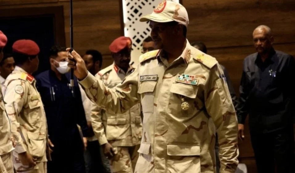 El comandante de las Fuerzas de Apoyo Rápido, Mohammad Hamdan Dagalo.