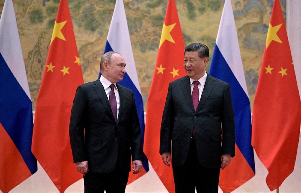 El presidente de Rusia,Vladimir Putin, y su homólogo de China, Xi Jinping.