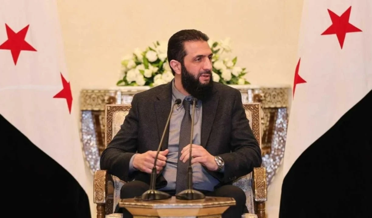 El presidente de la fase de transición en Siria, Ahmad Al-Sharaa.