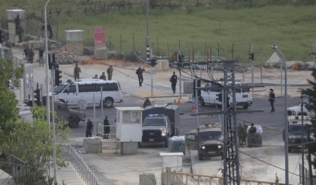 Sitio del tiroteo en Tubas donde murieron dos soldados israelíes. 