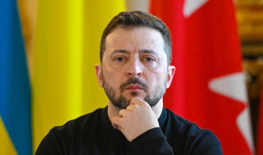 El líder del régimen de Ucrania, Volodymyr Zelensky.