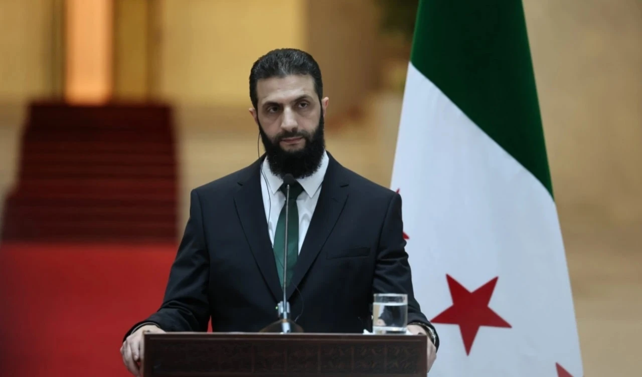 El presidente de la etapa transitoria en Siria, Ahmed Al-Sharaa.