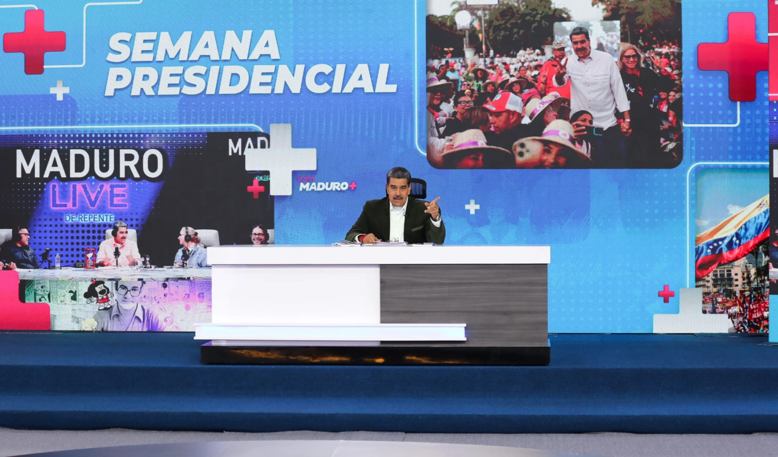 El presidente bolivariano aseguró que “a Venezuela no la para nadie”. Foto: Prensa Presidencial