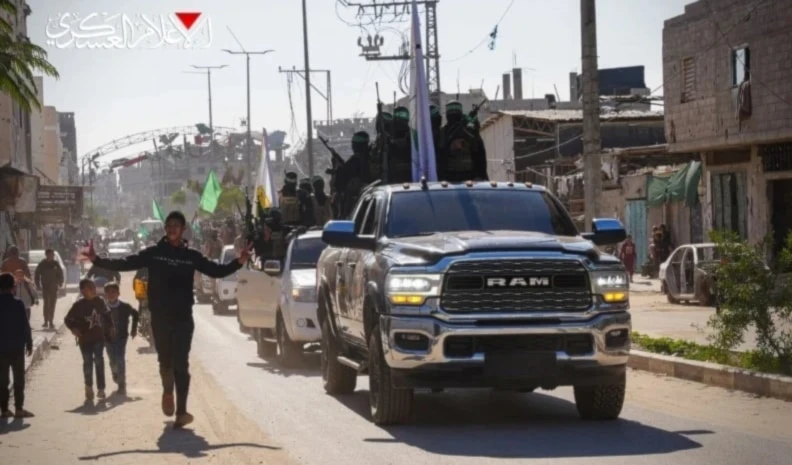 Miembros de Hamas deambulan por la Franja de Gaza.