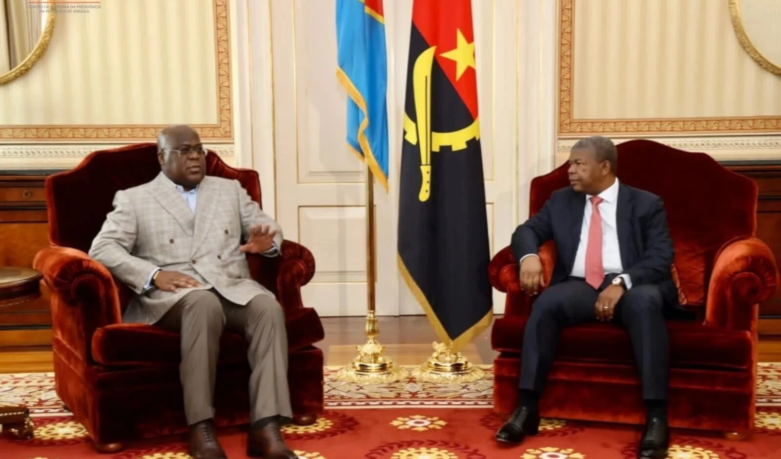 Presidente de Angola recibe a su homólogo de República Democrática del Congo