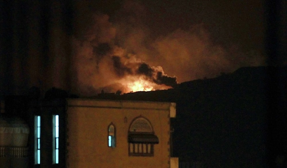Agresión estadounidense-británica contra Saná, la capital de Yemen.