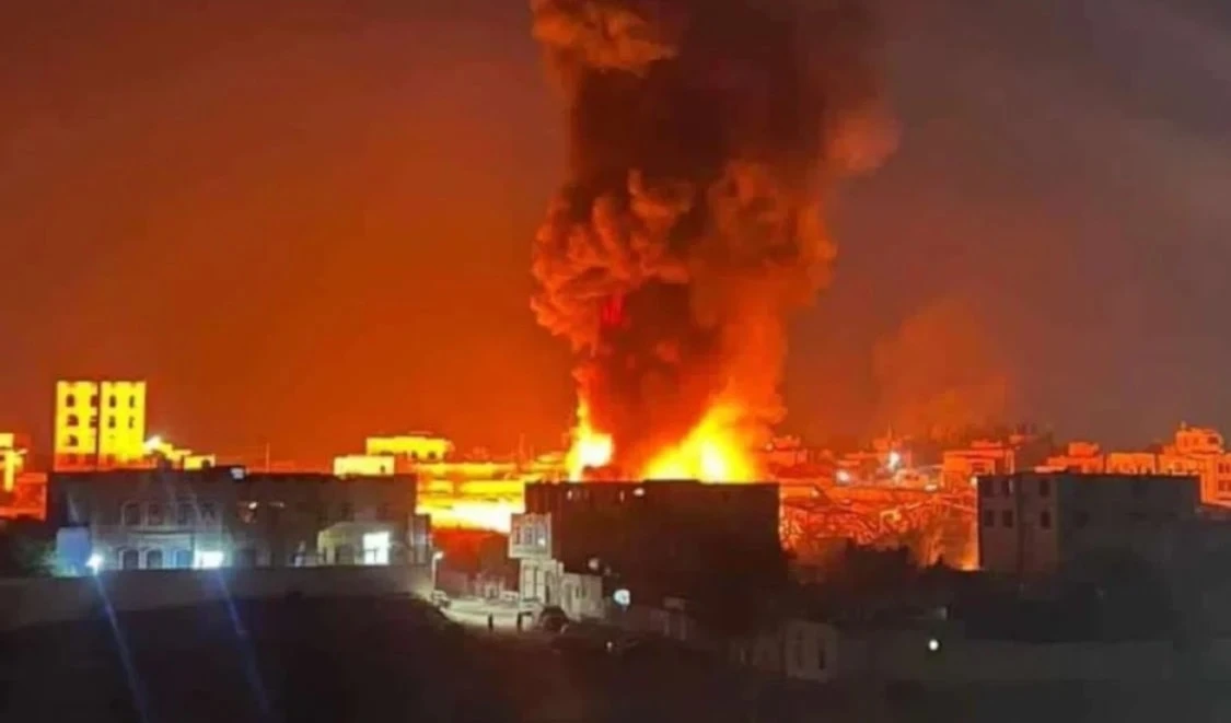 Agresión estadounidense-británica contra Saná, capital de Yemen.