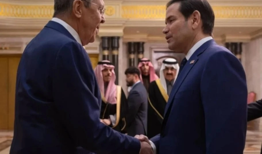 Encuentro entre el ministro de Asuntos Exteriores de Rusia, Serguei Lavrov, y el secretario de Estado de los Estados Unidos, Marco Rubio.