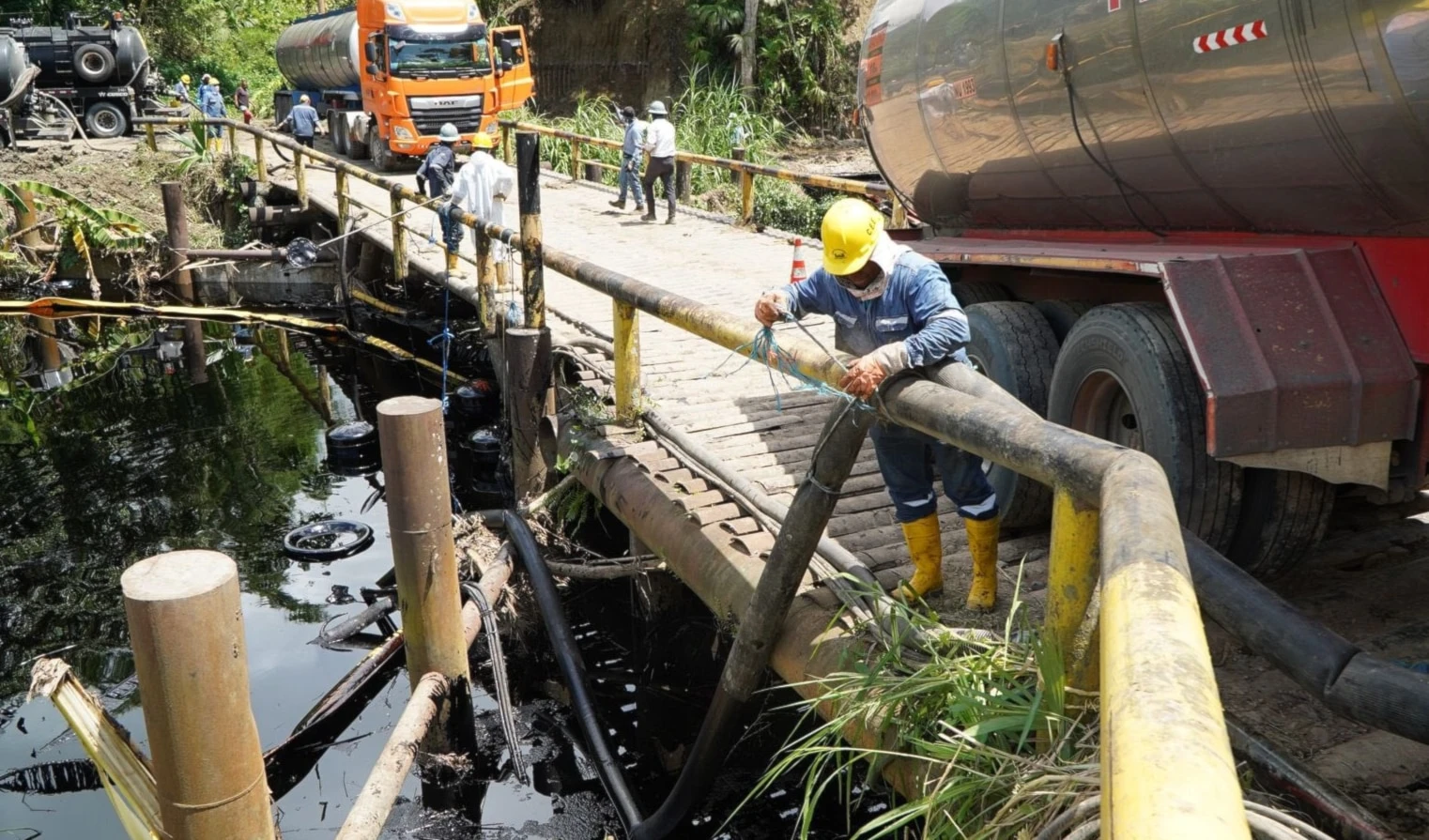 Emergencia ambiental  en Ecuador por otro derrame de petróleo