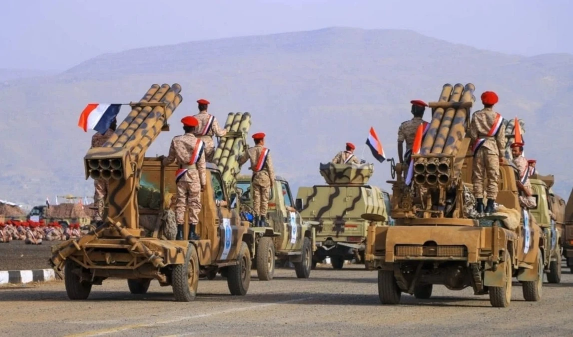 Desfile militar en Yemen.