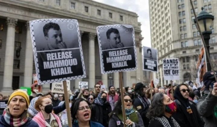 Protestas en Estados Unidos en apoyo a Mahmoud Khalil (Foto: Agencias) Protestas en Estados Unidos en apoyo a Mahmoud Khalil (Foto: Agencias)