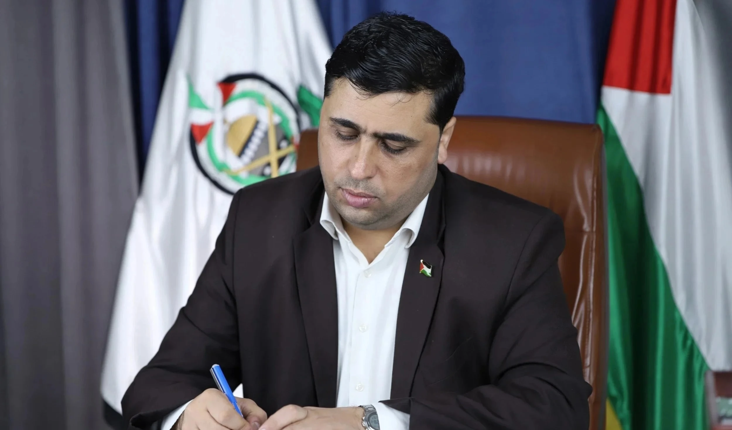 El portavoz de Hamas asesinado por "Israel", Abdul Latif al-Qanoua. El portavoz de Hamas asesinado por "Israel", Abdul Latif al-Qanoua.