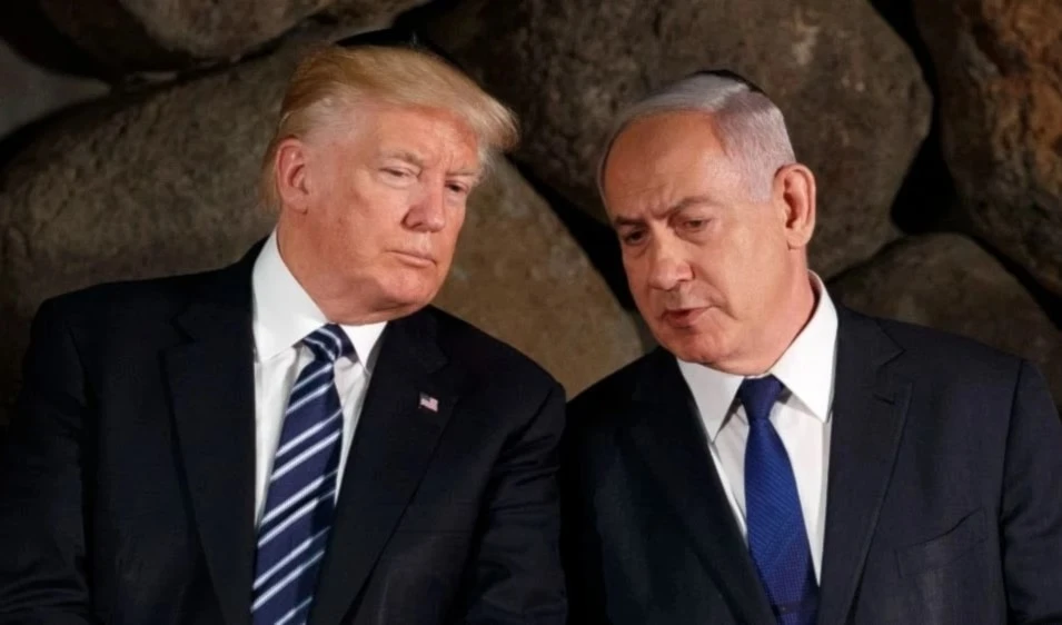 El presidente de Estados Unidos,Donald Trump, y el primer ministro israelí, Benjamín Netanyahu.