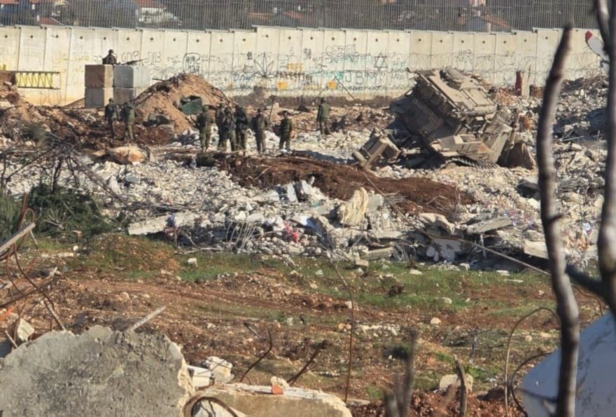 Fuerzas israelíes en la frontera entre Líbano y la palestina ocupada. 