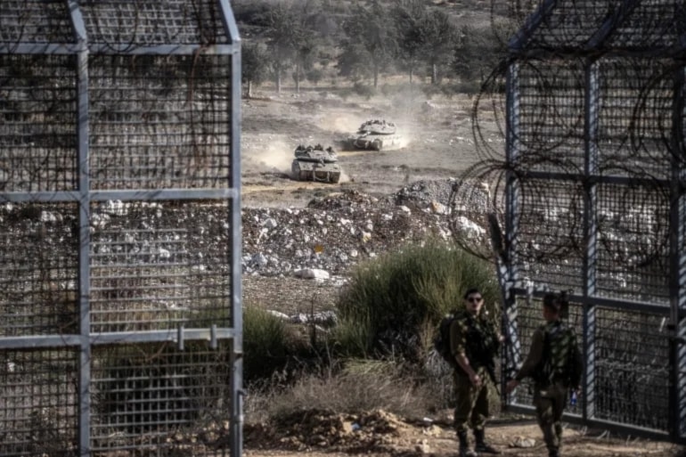  ​Fuerzas israelíes en Quneitra, Siria.