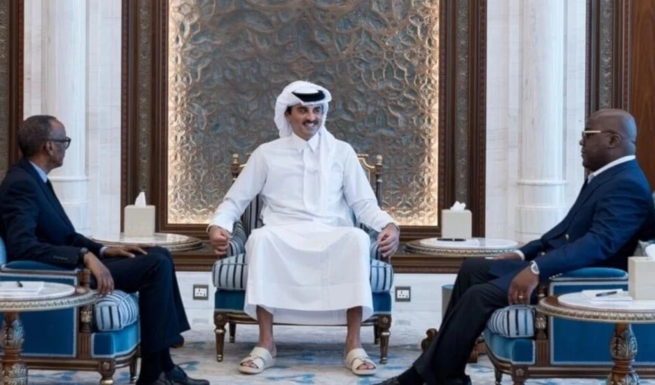 Reunión entre los presidentes de la República Democrática del Congo y de Ruanda bajo la mediación del Emir de Qatar Reunión entre los presidentes de la República Democrática del Congo y de Ruanda bajo la mediación del Emir de Qatar