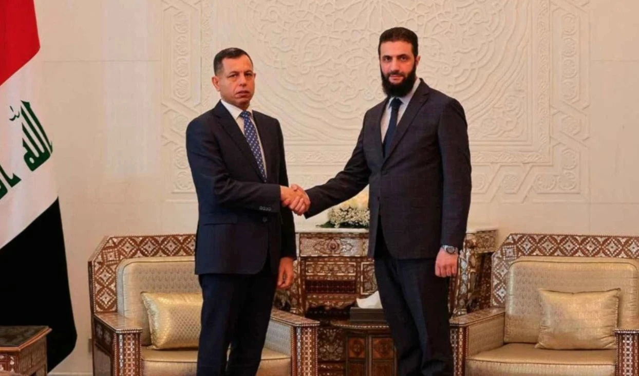 Delegación de Irak sostendrá encuentro con el presidente del gobierno de transición de Siria, Ahmed Al Sharaa.