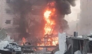 Columna de humo elevándose tras la agresión israelí contra la capital del Líbano. Columna de humo elevándose tras la agresión israelí contra la capital del Líbano.