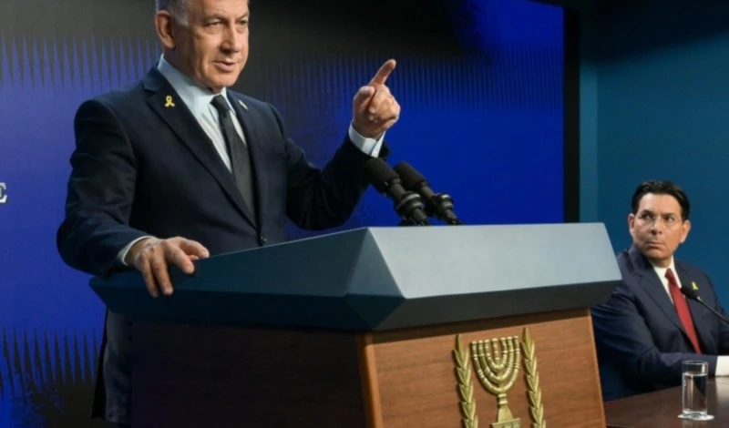 Benjamín Netanyahu se reúne con una delegación de embajadores de las Naciones Unidas en "Israel". 27 de abril de 2025 (Foto: Oficina del primer ministro)