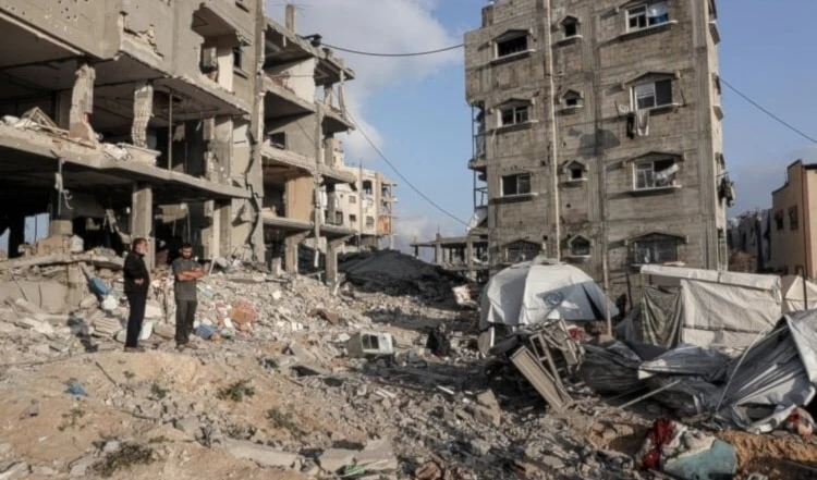 Destrucción masiva al norte de la Franja de Gaza Destrucción masiva al norte de la Franja de Gaza